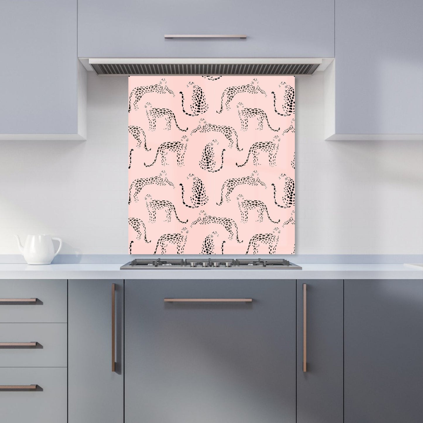 Abstract Leopard Pattern Kitchen Splashback