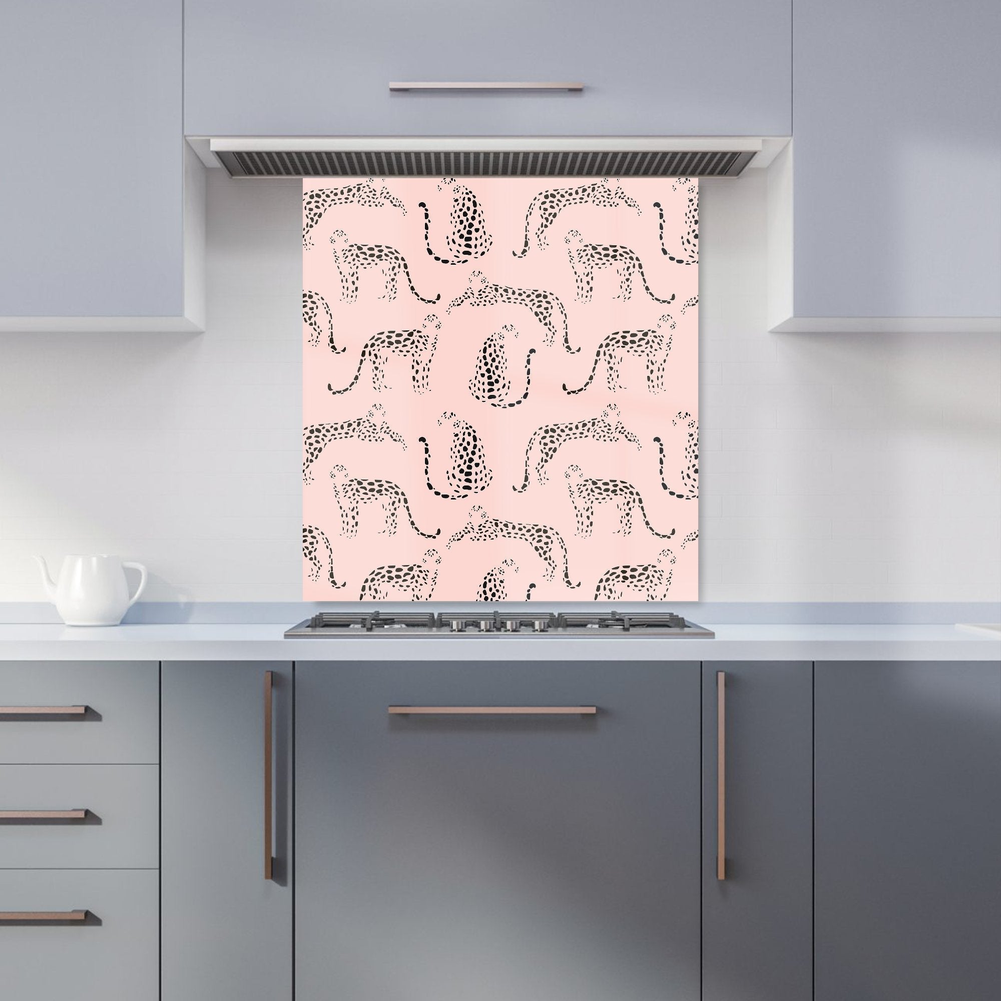 Abstract Leopard Pattern Kitchen Splashback