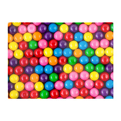 Brightly Colored Gum Balls Glass Chopping Board