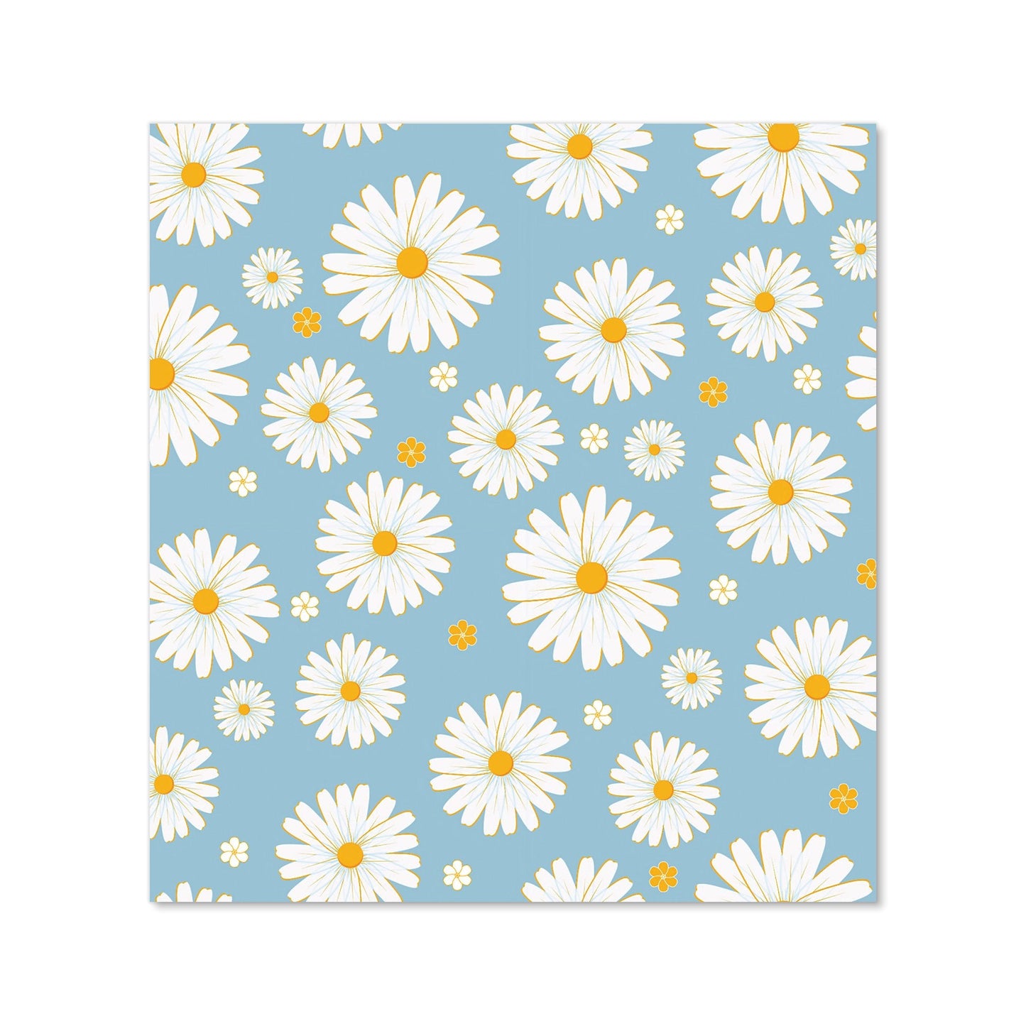 Summer Daisy Pattern Kitchen Splashback