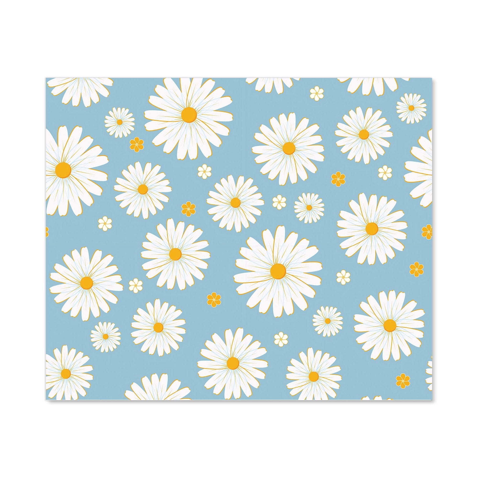 Summer Daisy Pattern Kitchen Splashback