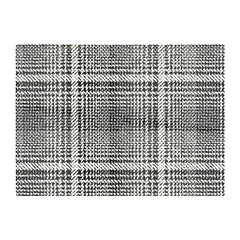 Monochrome Textured Checked Pattern Glass Chopping Board