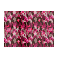 Modern Pink Animal Print Glass Chopping Board