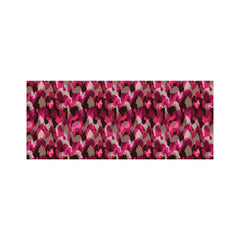 Modern Pink Animal Print Glass Bathroom Splashback