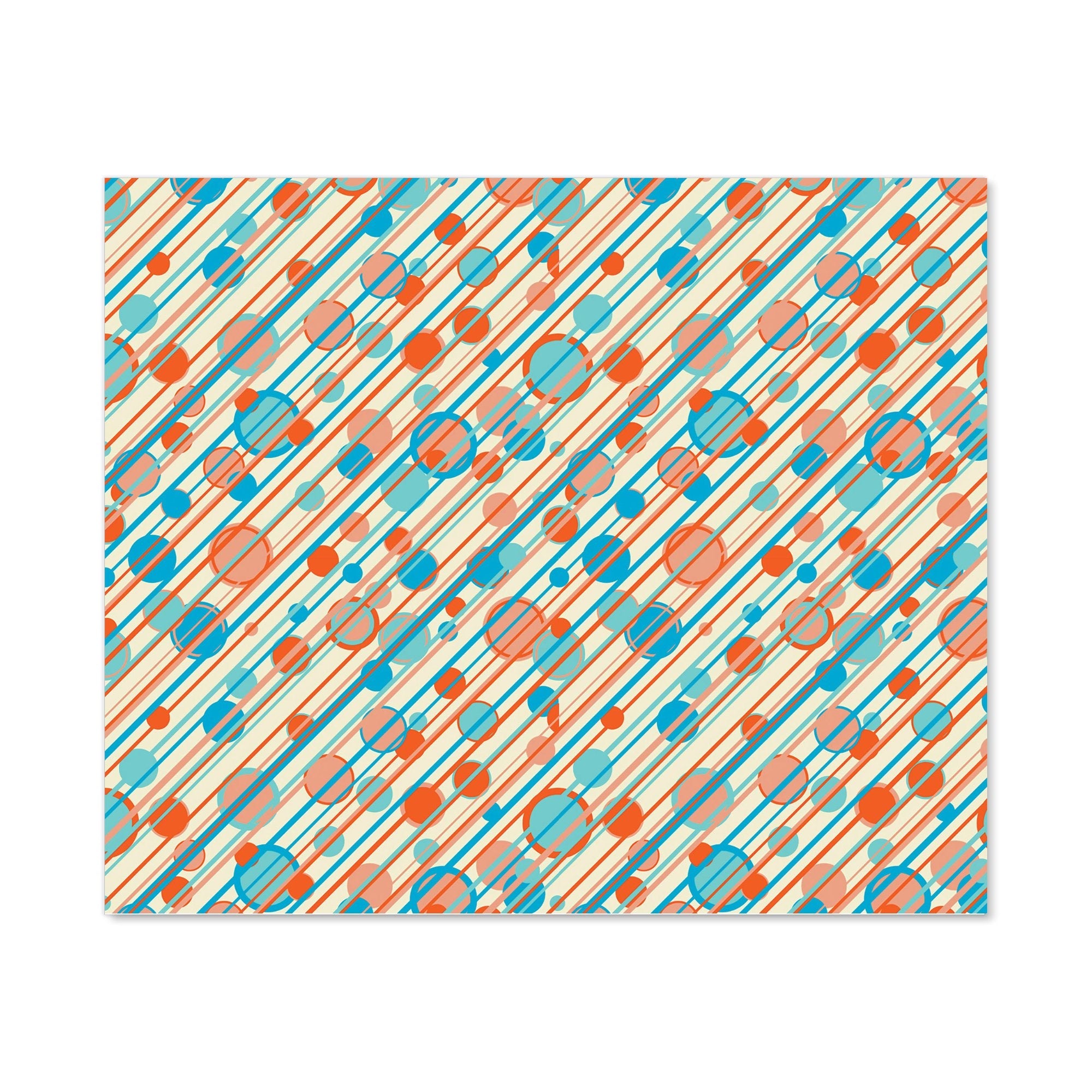 Retro Stripes And Circles Kitchen Splashback