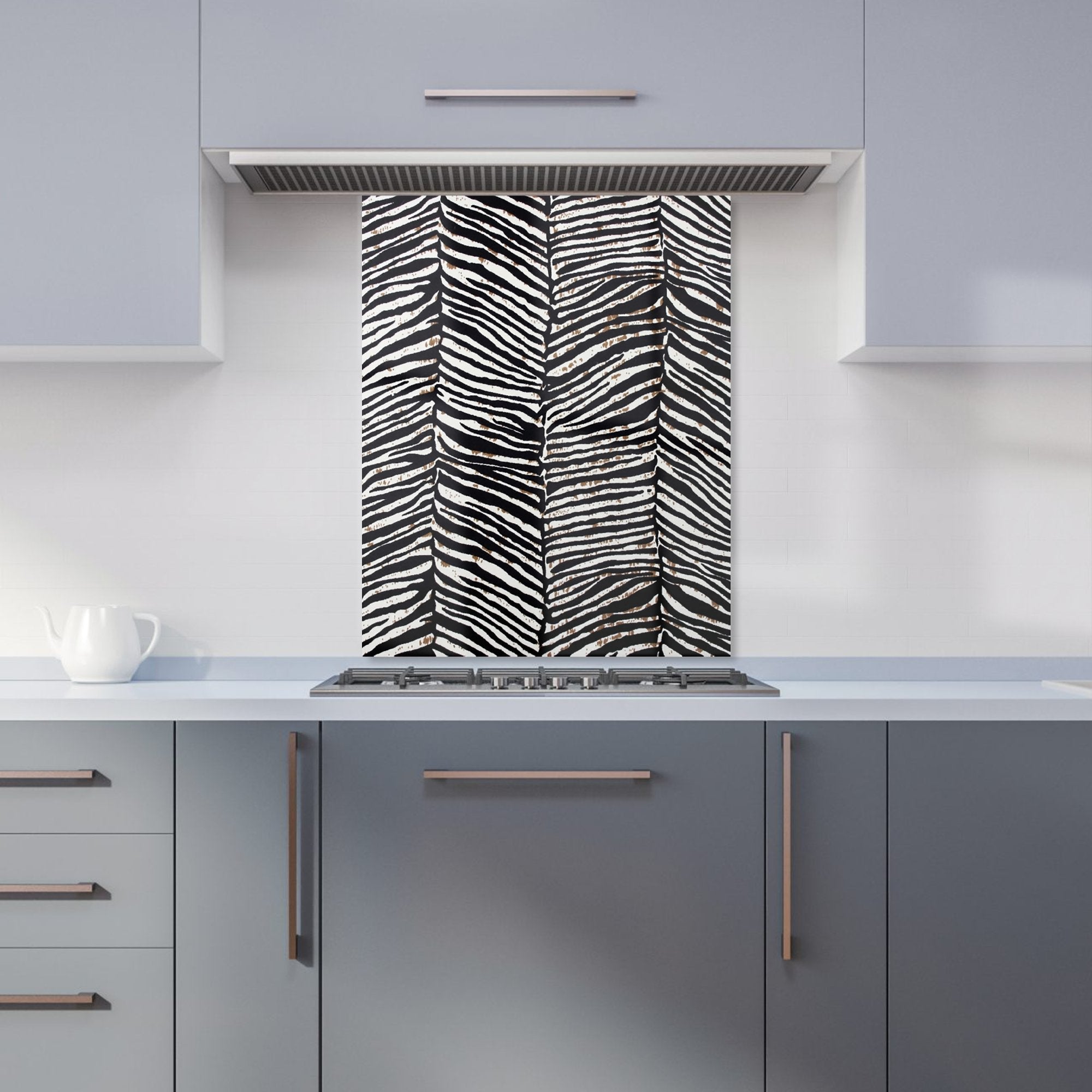 Zebra Pattern Kitchen Splashback
