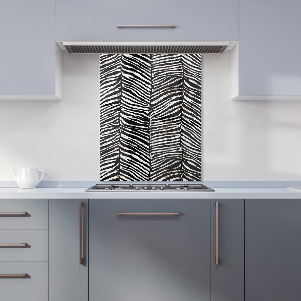Zebra Pattern Kitchen Splashback
