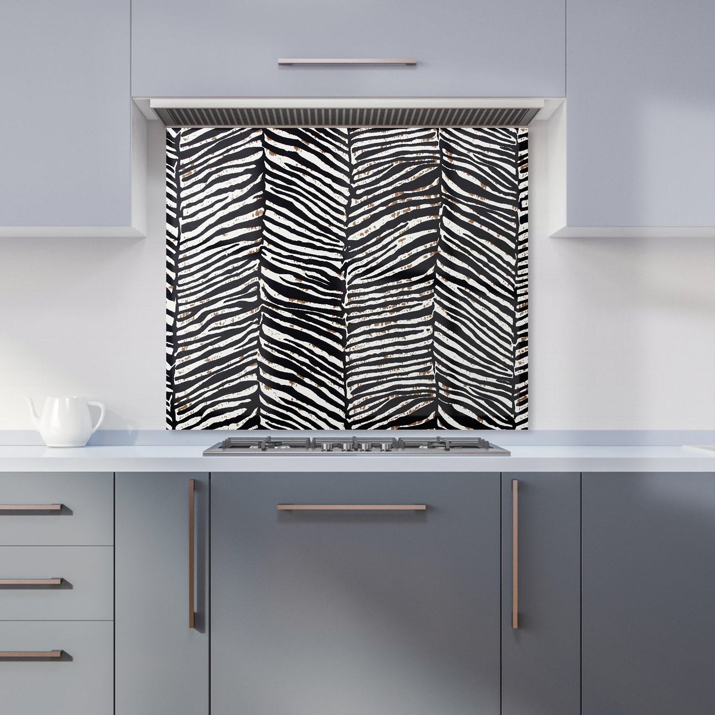 Zebra Pattern Kitchen Splashback