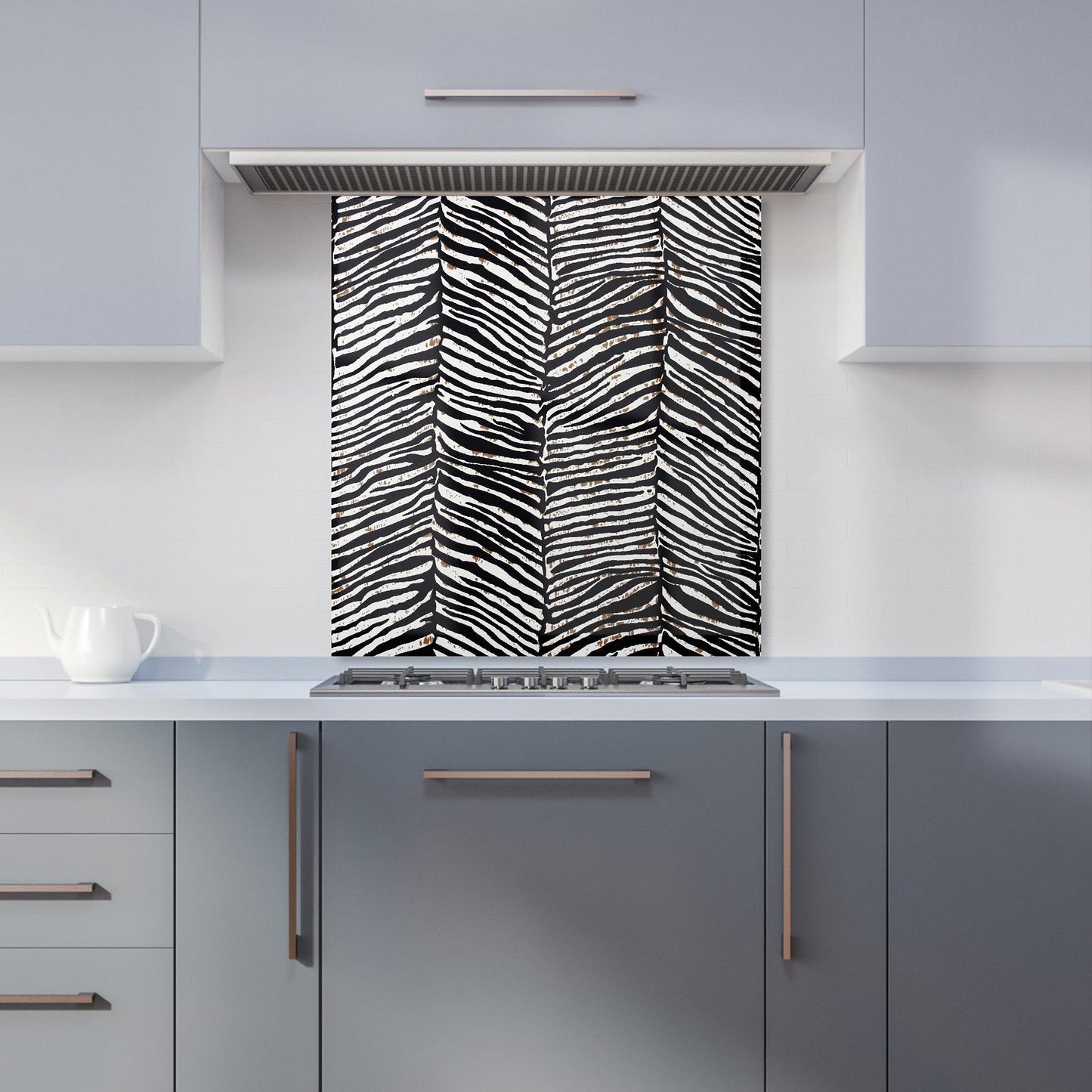 Zebra Pattern Kitchen Splashback