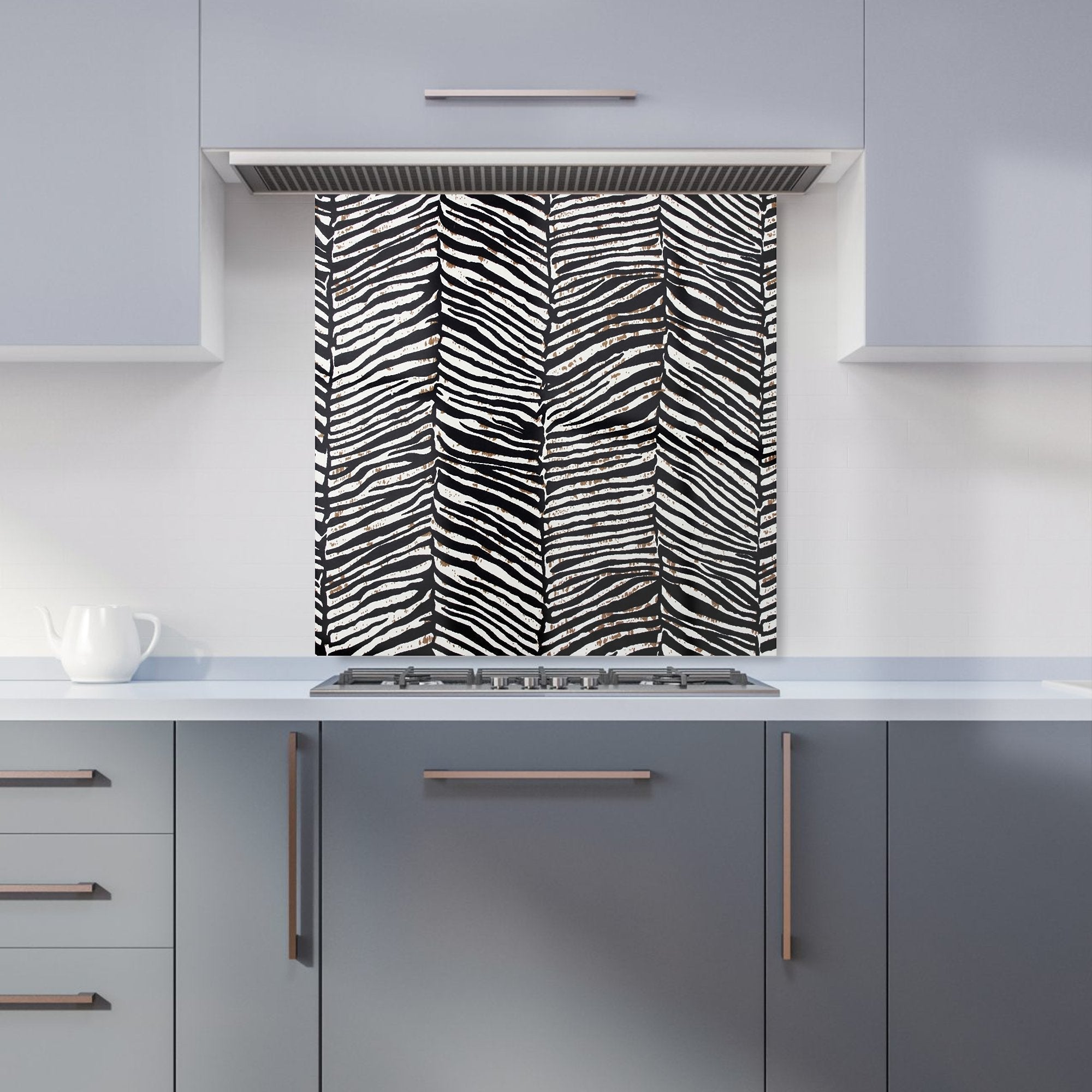 Zebra Pattern Kitchen Splashback