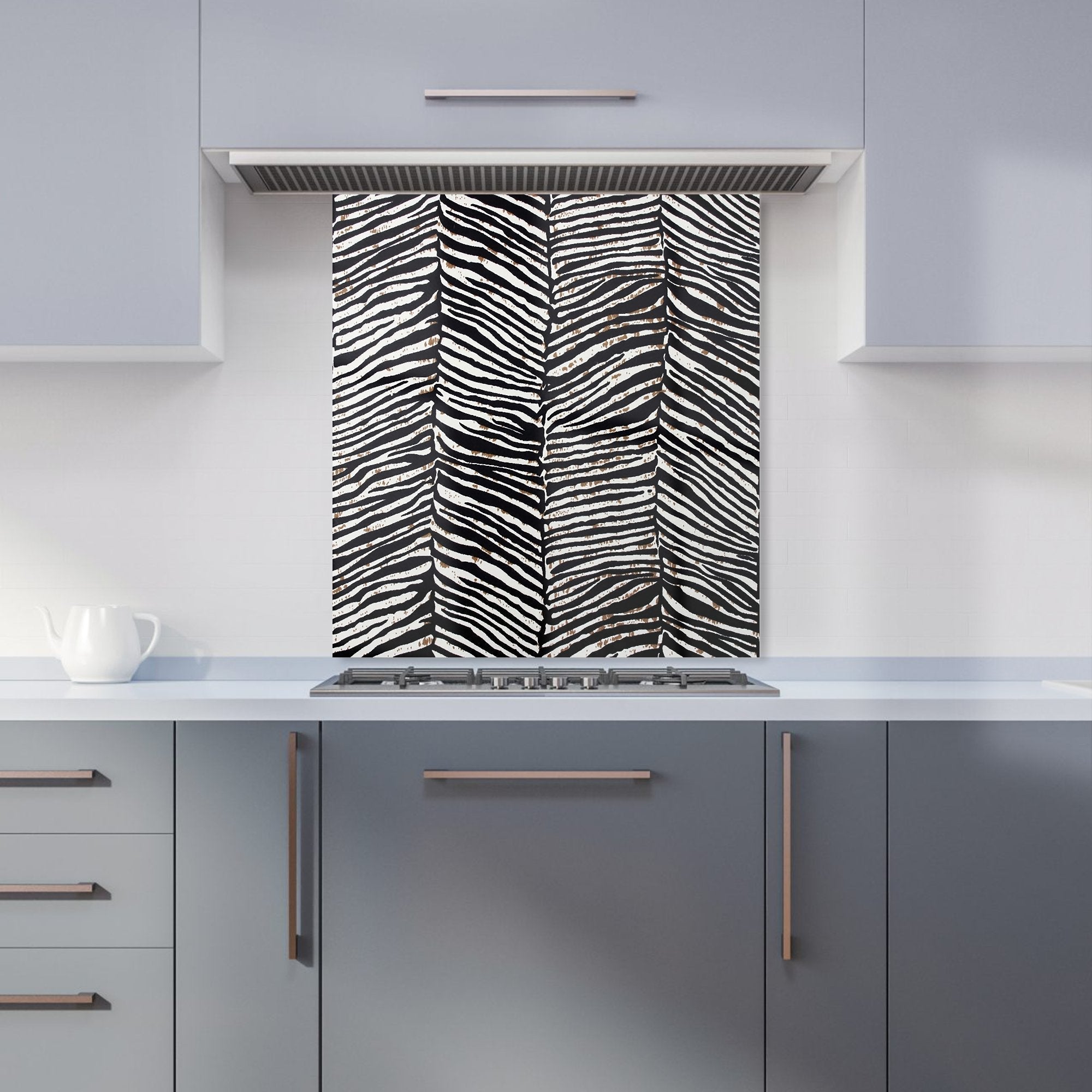 Zebra Pattern Kitchen Splashback