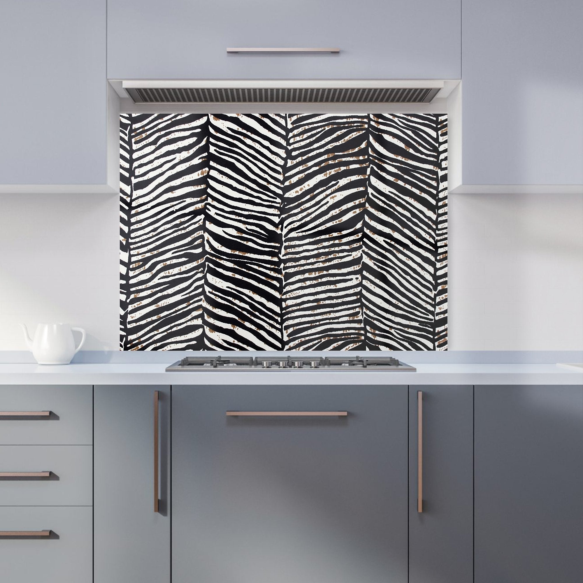 Zebra Pattern Kitchen Splashback