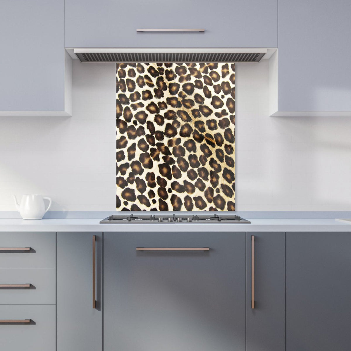Leopard Hide Print Kitchen Splashback