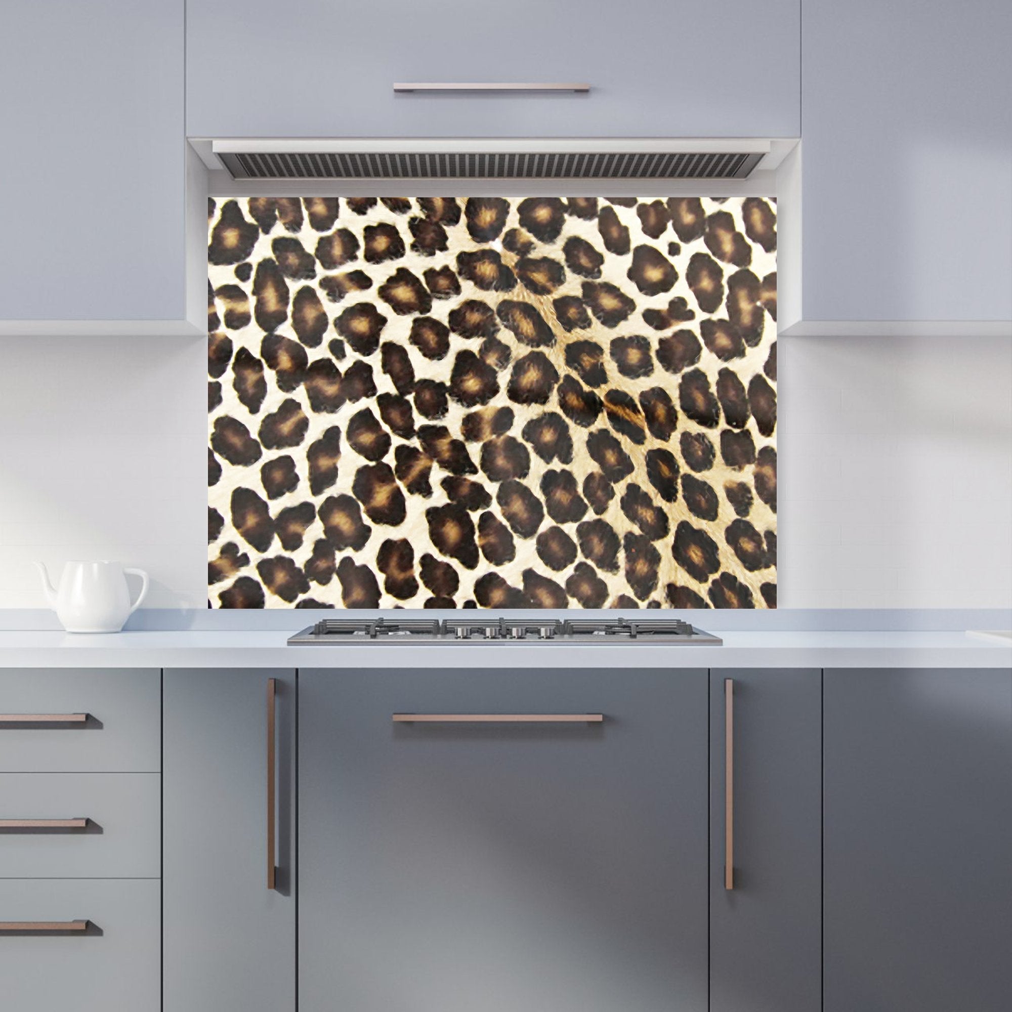 Leopard Hide Print Kitchen Splashback