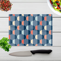 Geometric Pattern Glass Chopping Board