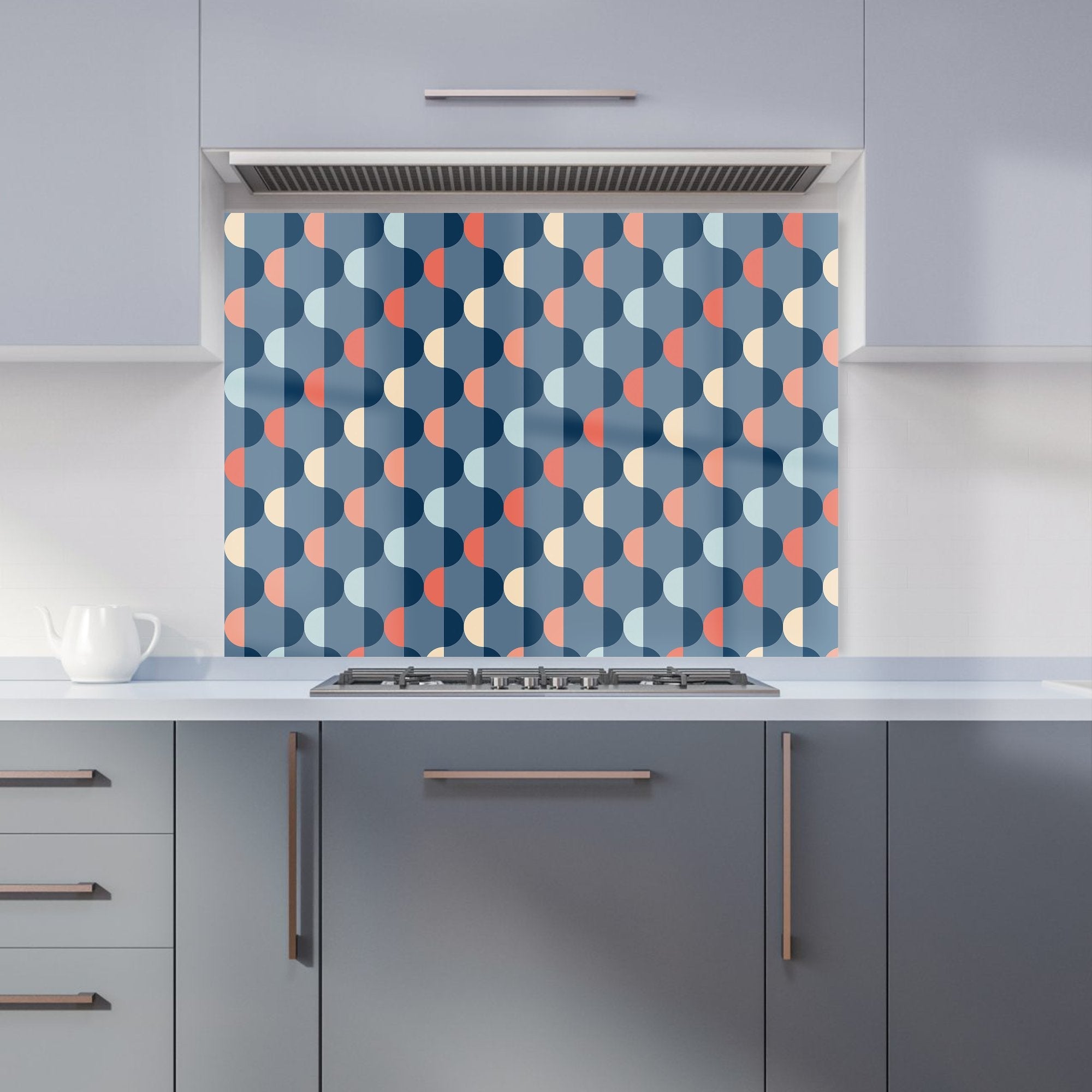 Geometric Pattern Kitchen Splashback
