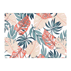 Tropical Leaf Pattern Glass Chopping Board