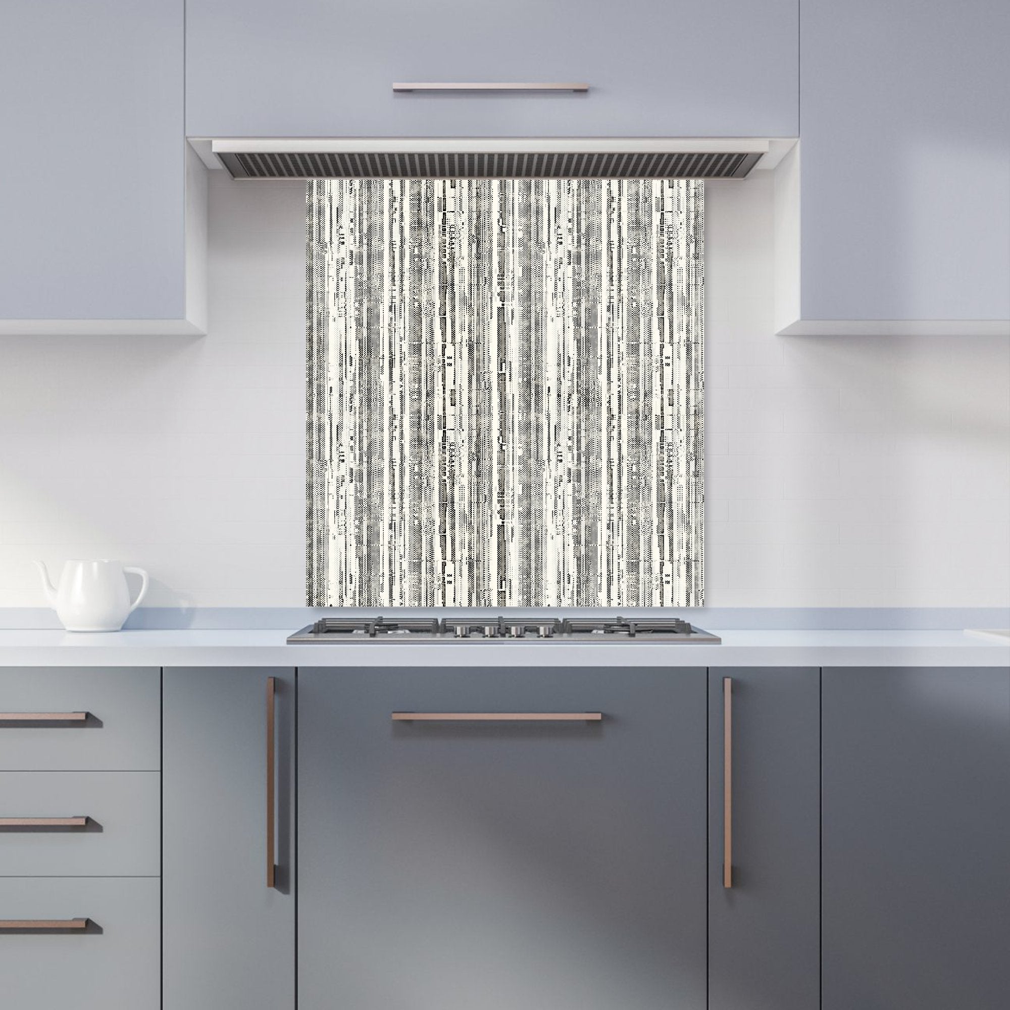 Washed Out Canvas Pattern Kitchen Splashback