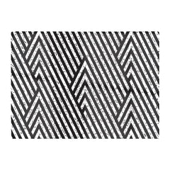 Oblique Black Grunge Pattern Glass Chopping Board