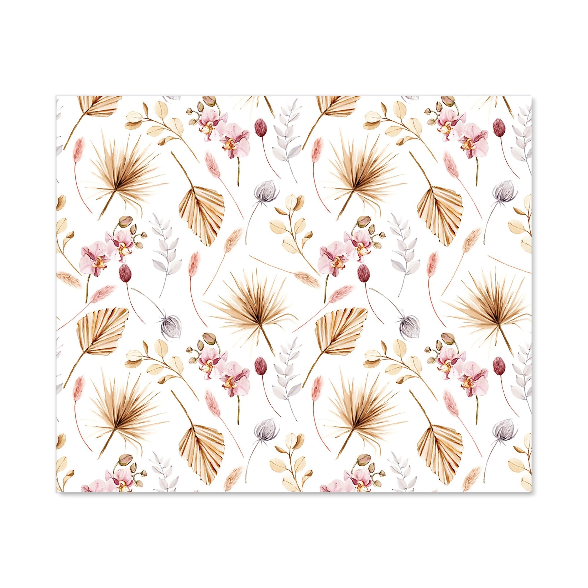 Watercolour Orchids Kitchen Splashback