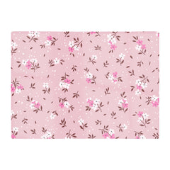 Pretty Pink Flower Pattern Glass Chopping Board