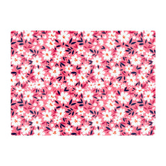 Small Cute White Flower Pattern Glass Chopping Board