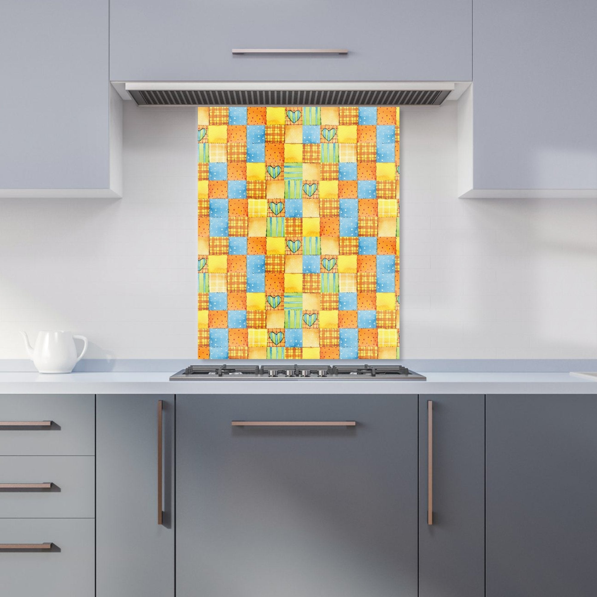 Baby Watercolour Blanket Pattern Kitchen Splashback
