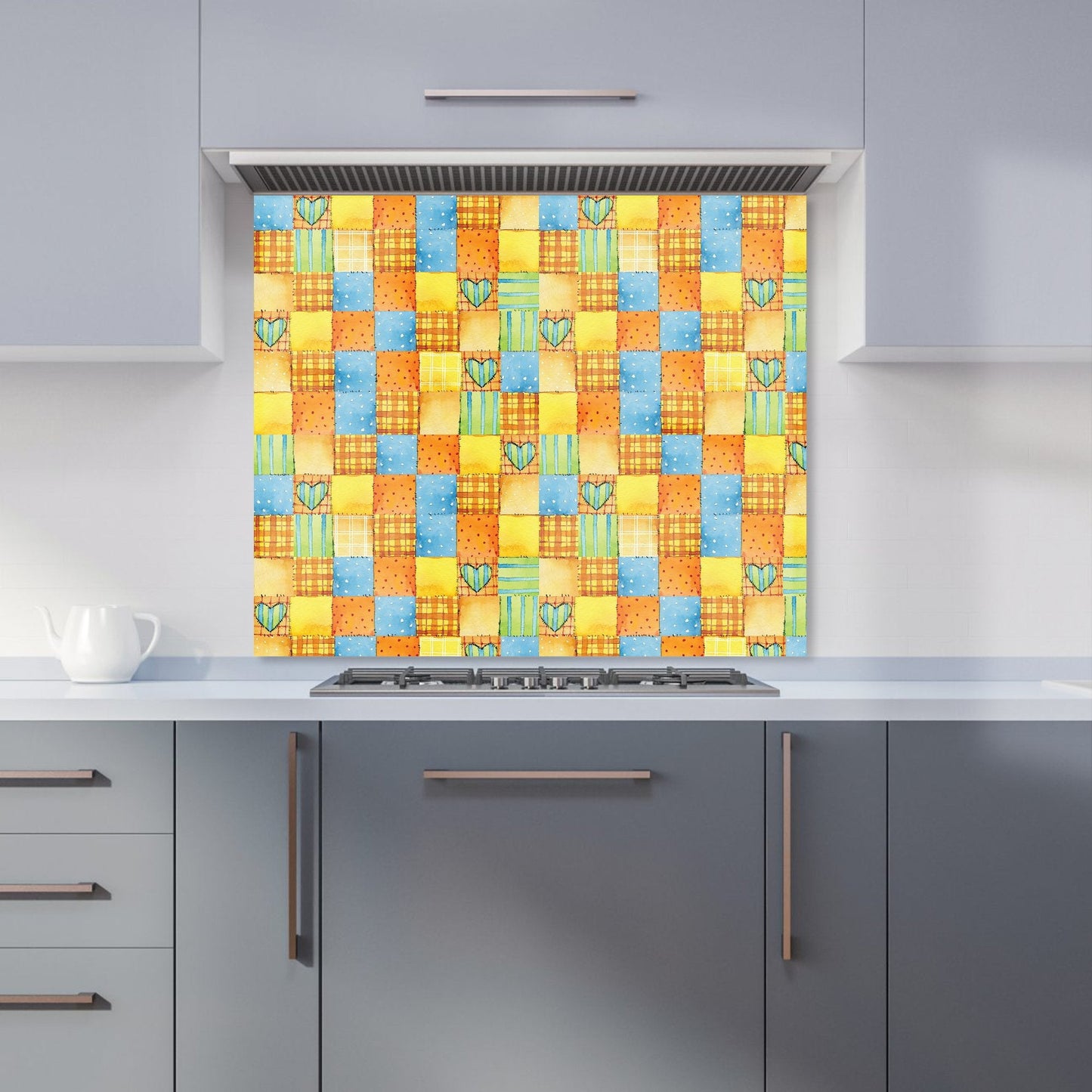 Baby Watercolour Blanket Pattern Kitchen Splashback