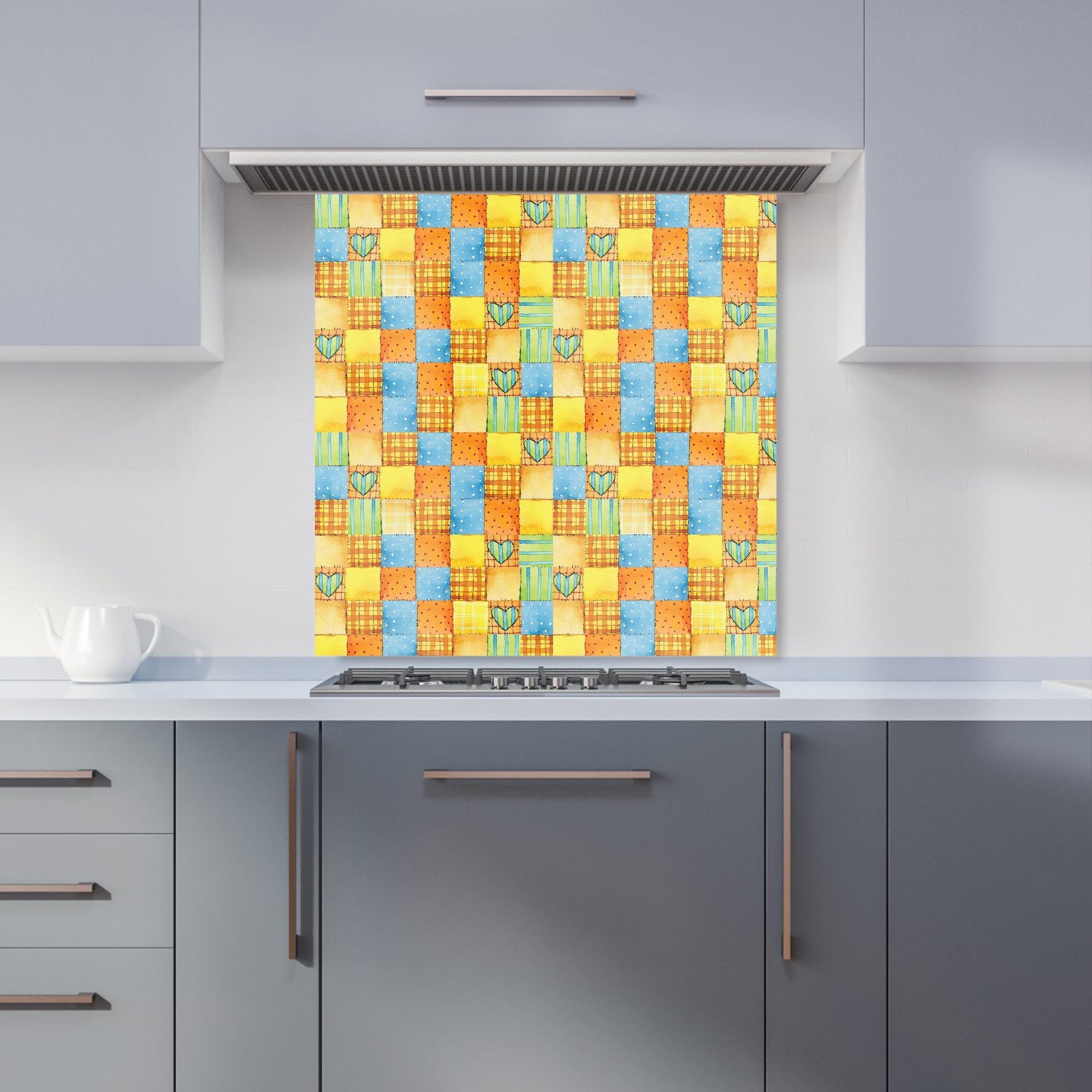 Baby Watercolour Blanket Pattern Kitchen Splashback