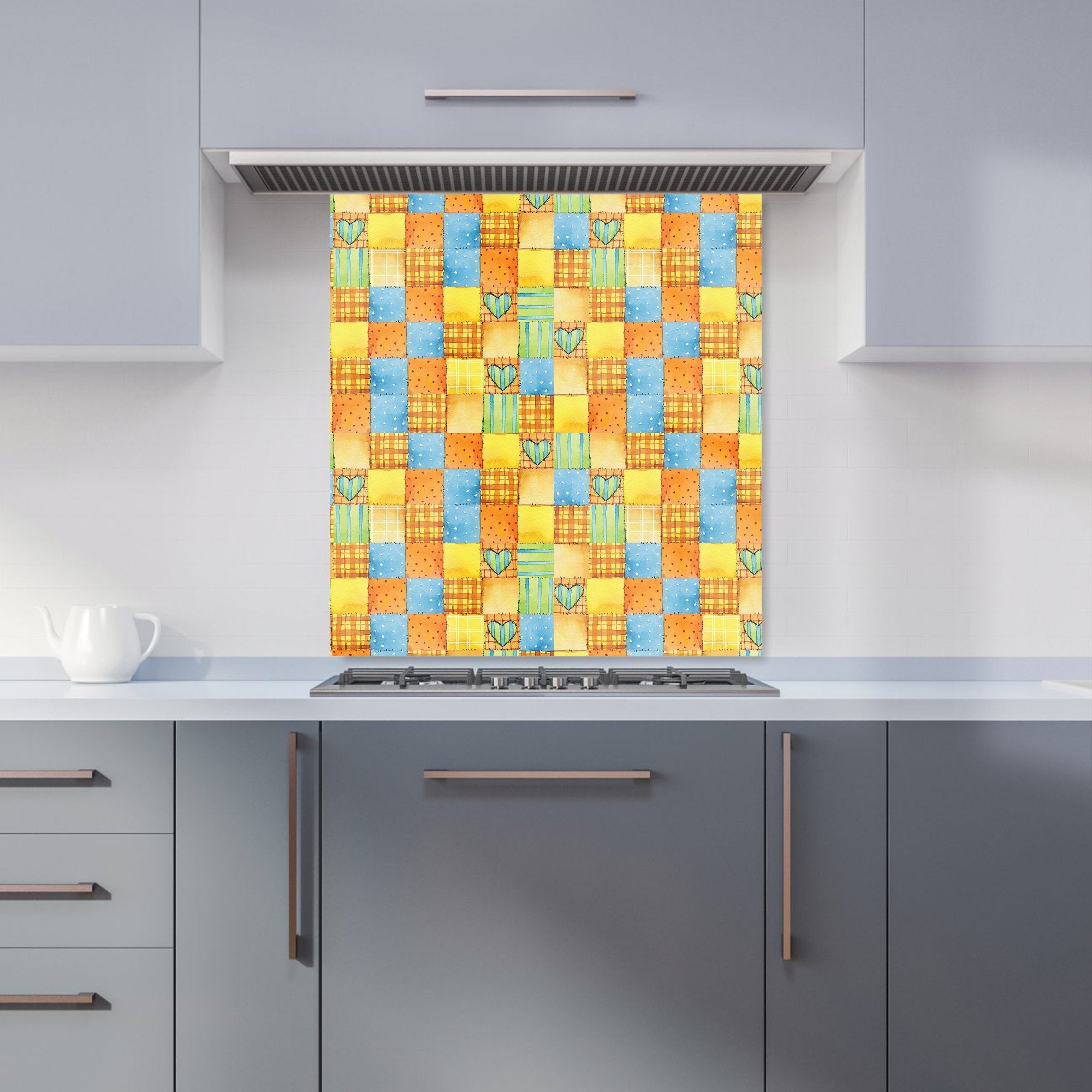 Baby Watercolour Blanket Pattern Kitchen Splashback