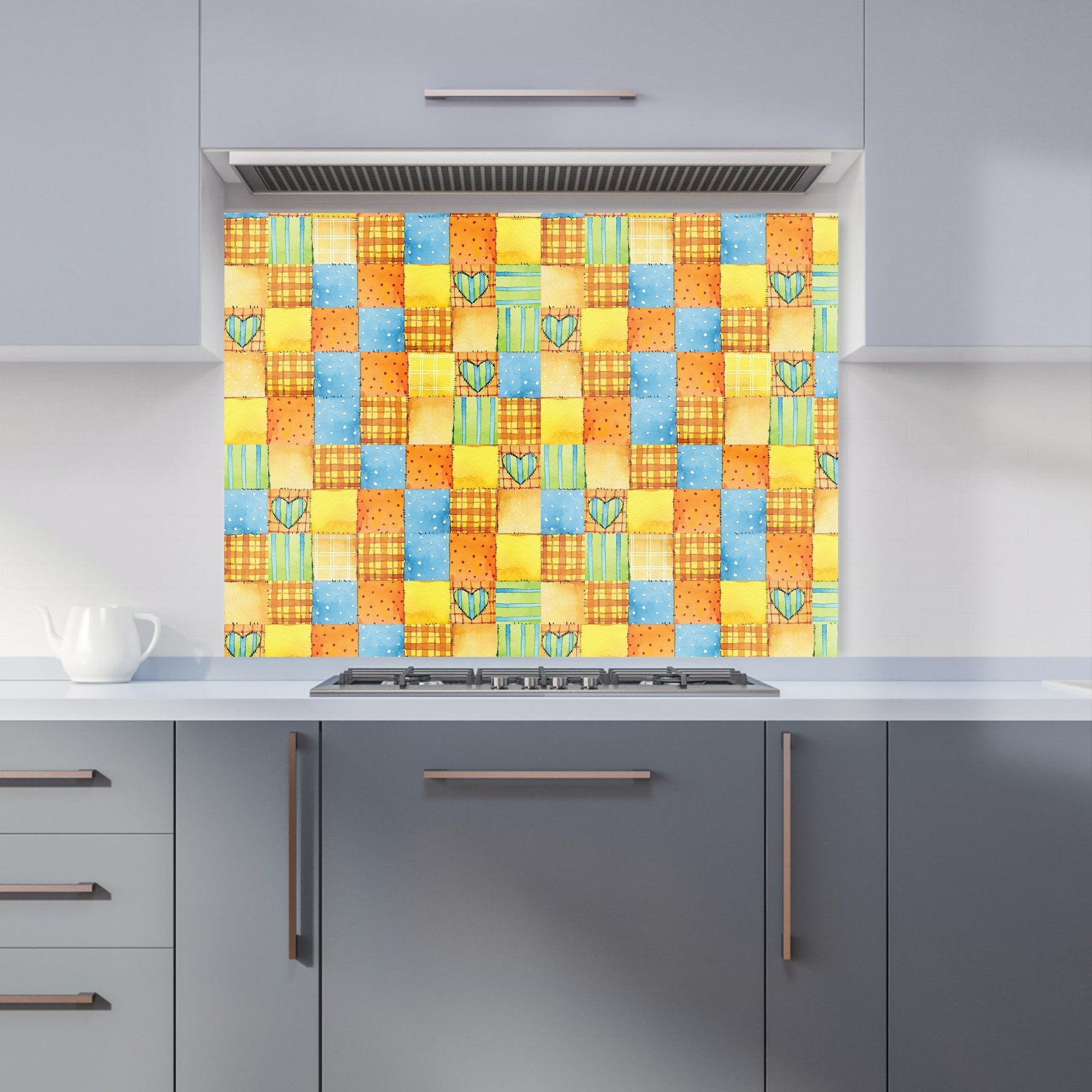 Baby Watercolour Blanket Pattern Kitchen Splashback