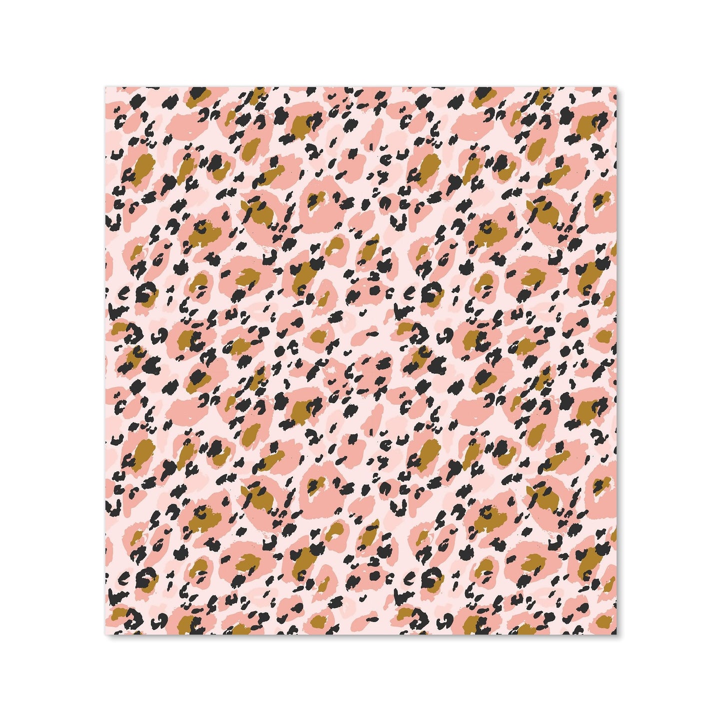 Hand Drawn Pink Leopard Print Kitchen Splashback