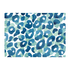 Watercolour Leopard Print Glass Chopping Board
