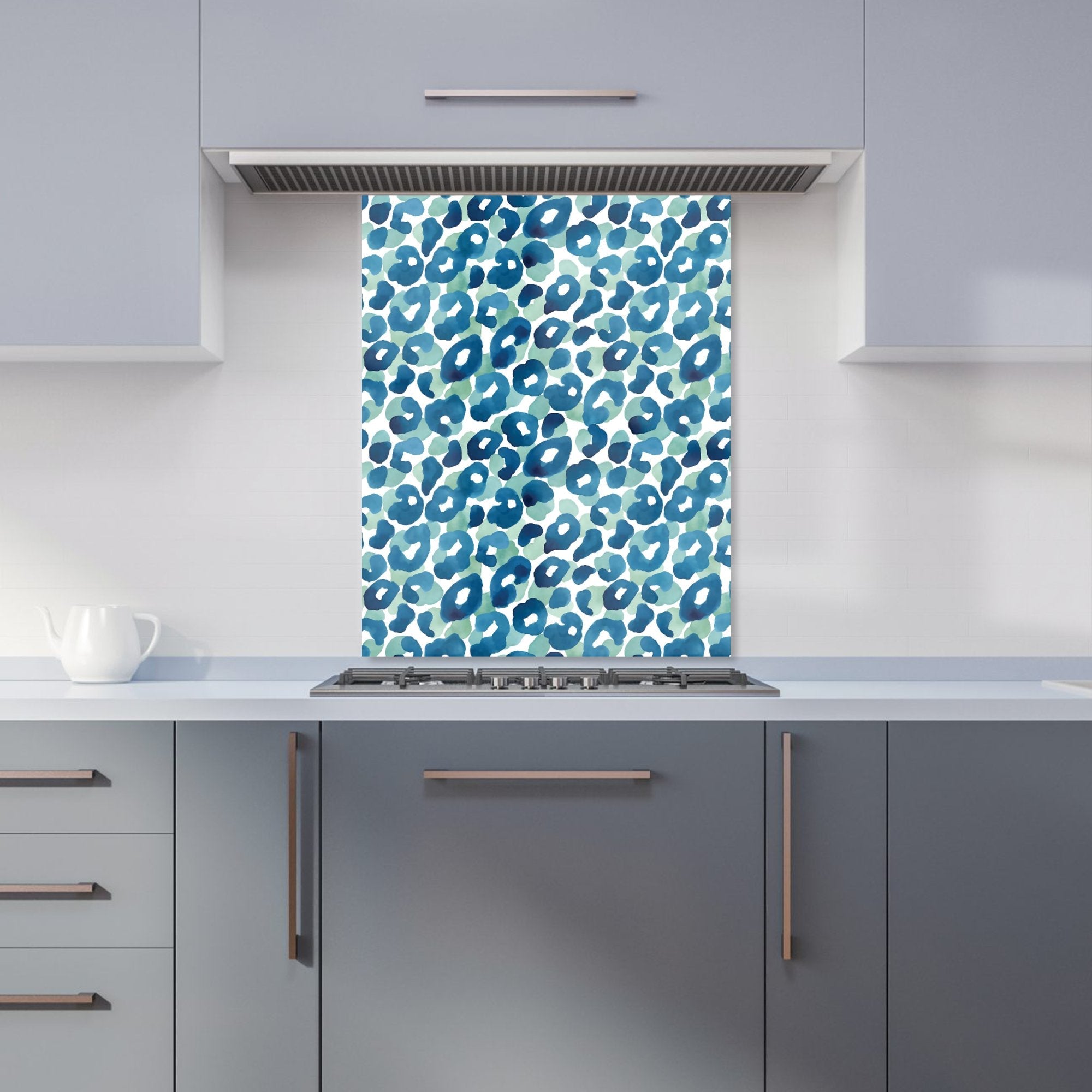 Watercolour Leopard Print Kitchen Splashback