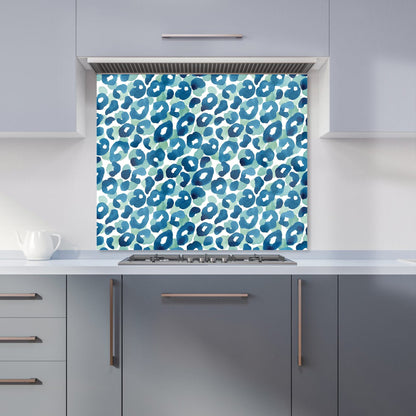 Watercolour Leopard Print Kitchen Splashback