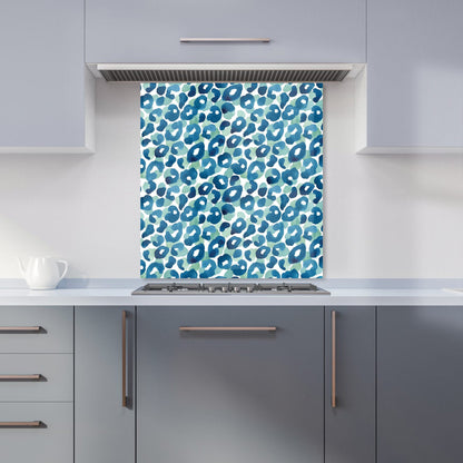 Watercolour Leopard Print Kitchen Splashback