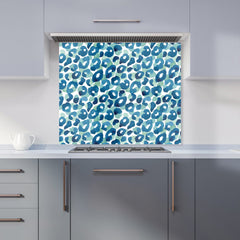 Watercolour Leopard Print Kitchen Splashback