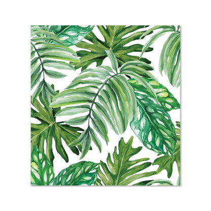 Exotic Rainforest Leaves Kitchen Splashback