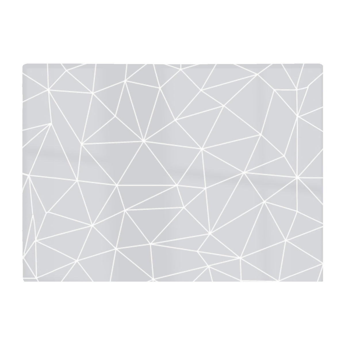 Geometric Triangle Pattern Glass Chopping Board