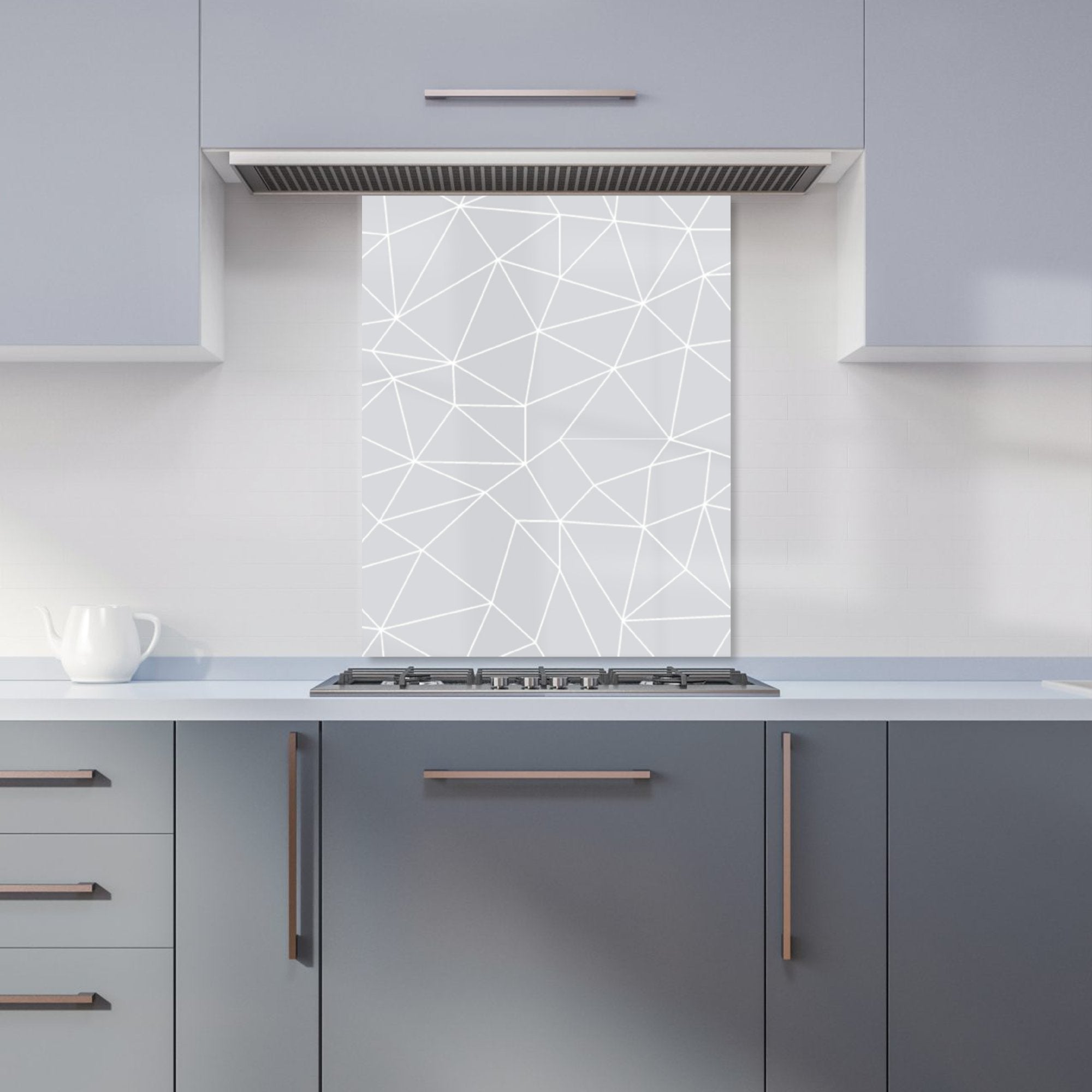 Geometric Triangle Pattern Kitchen Splashback