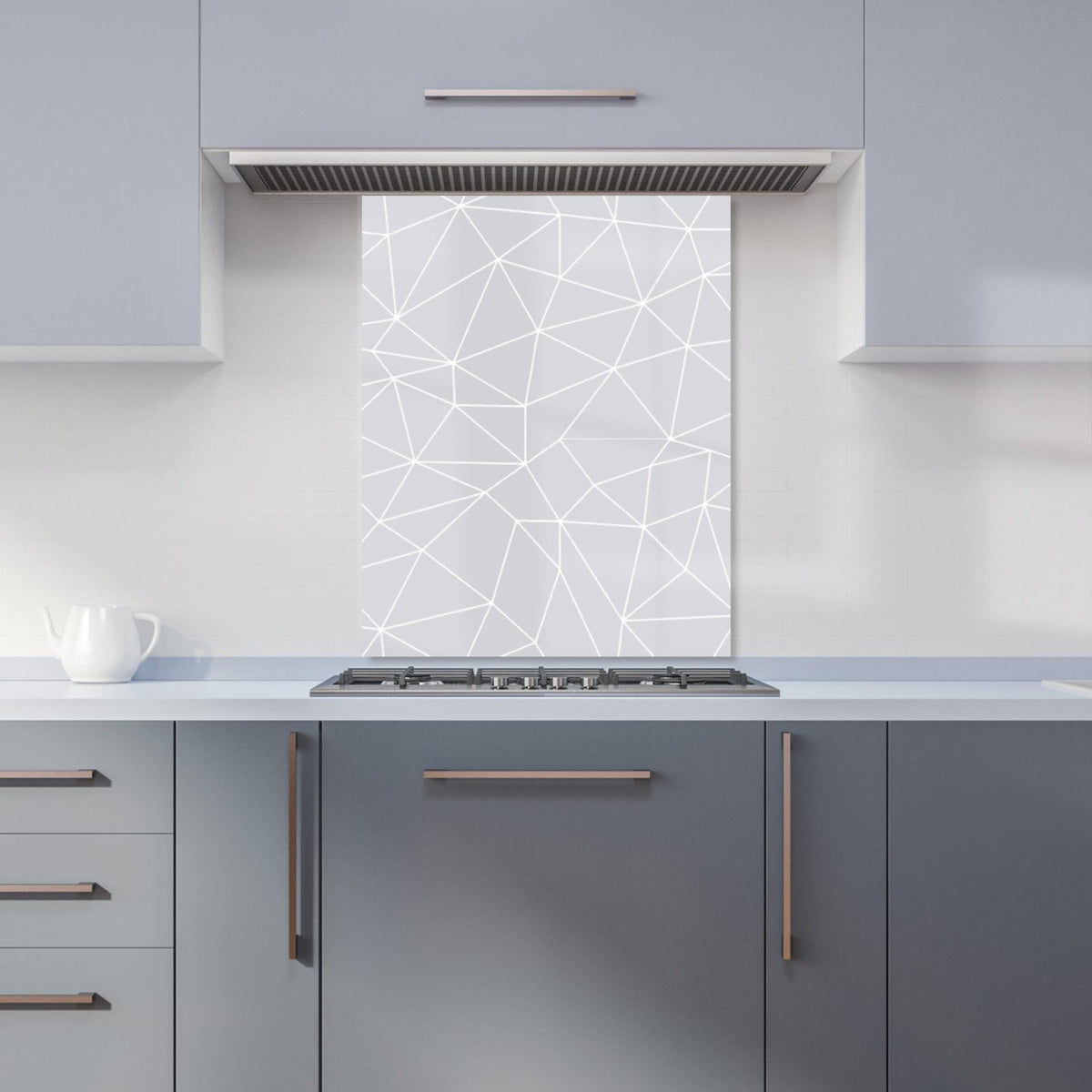 Geometric Triangle Pattern Kitchen Splashback