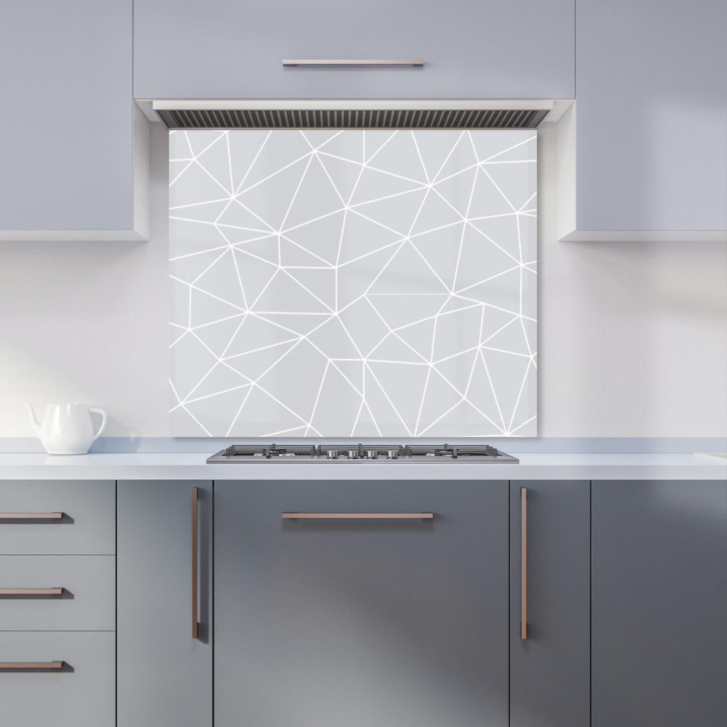 Geometric Triangle Pattern Kitchen Splashback