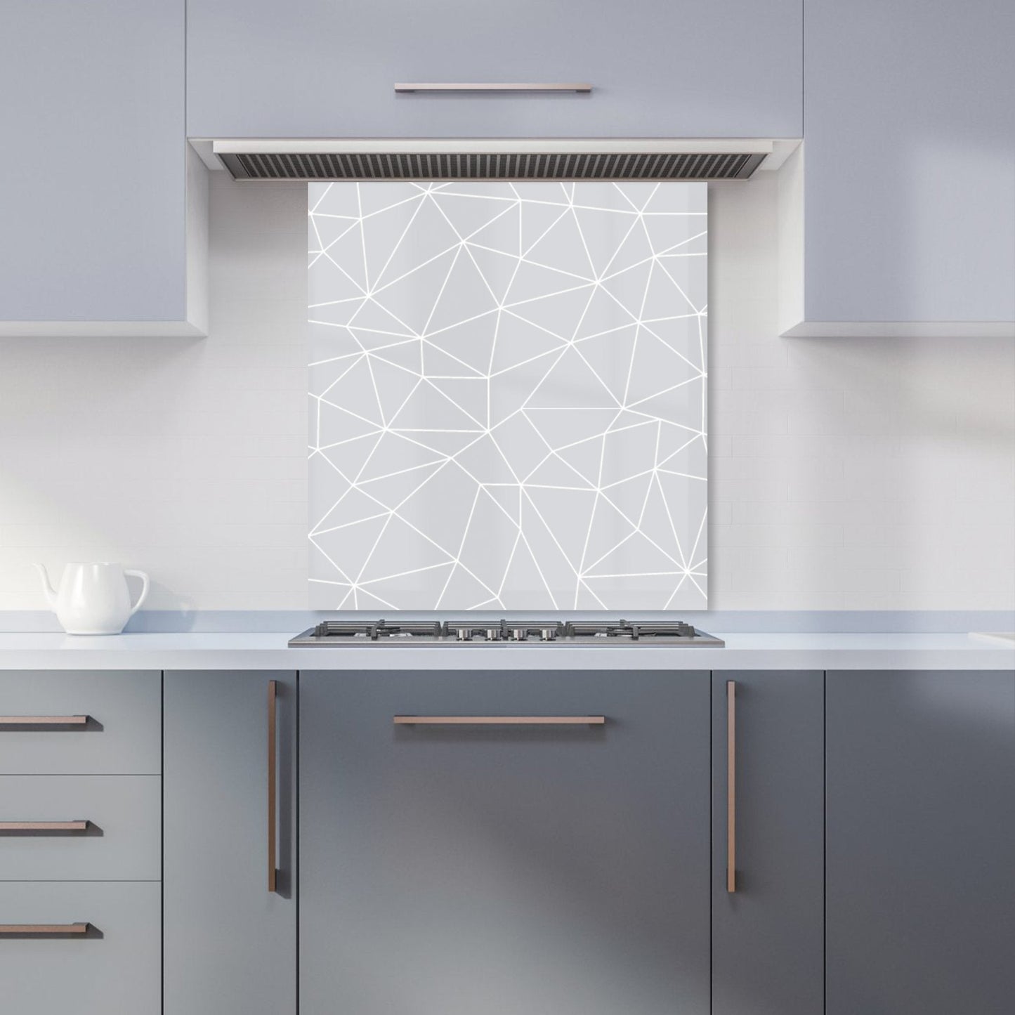 Geometric Triangle Pattern Kitchen Splashback