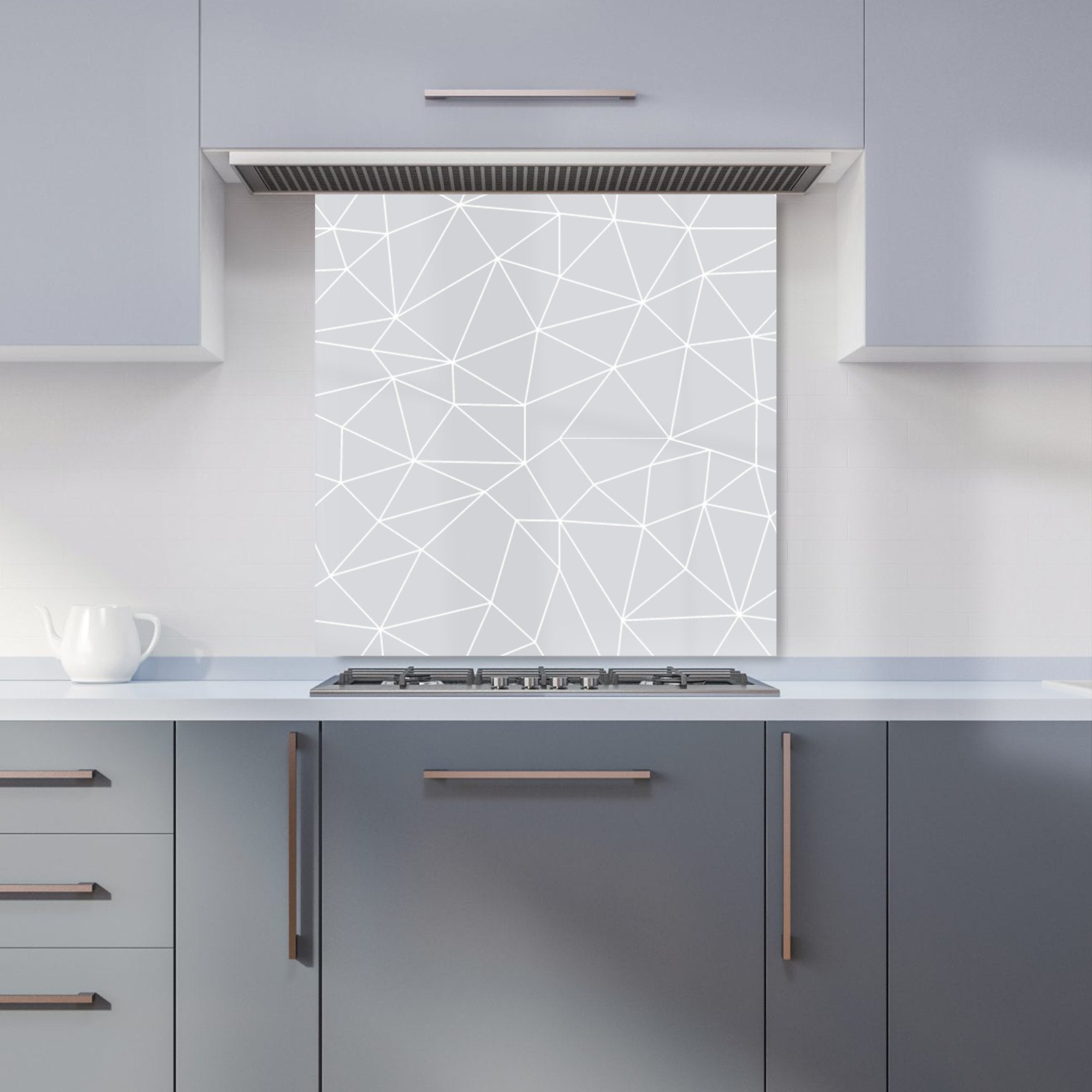 Geometric Triangle Pattern Kitchen Splashback