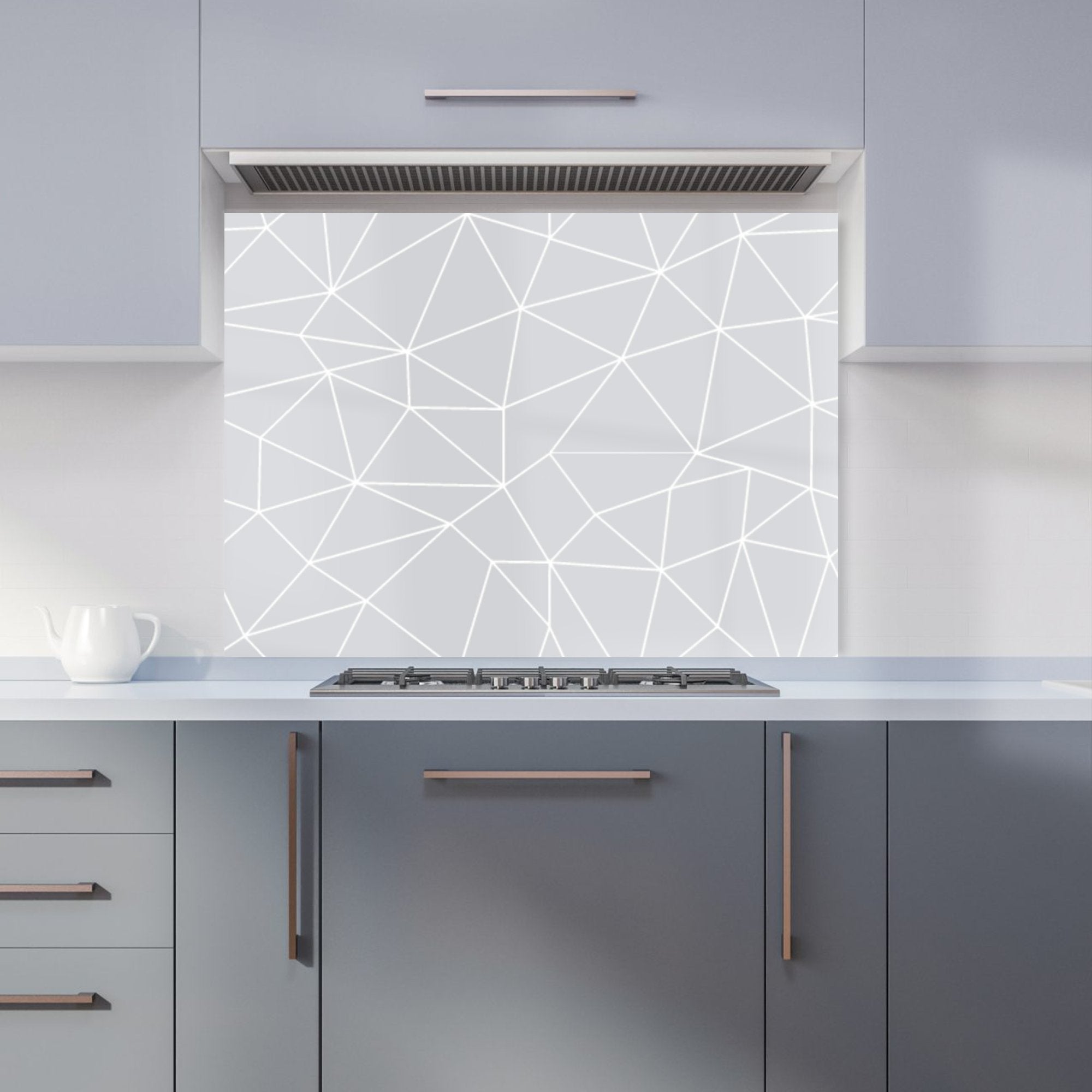Geometric Triangle Pattern Kitchen Splashback