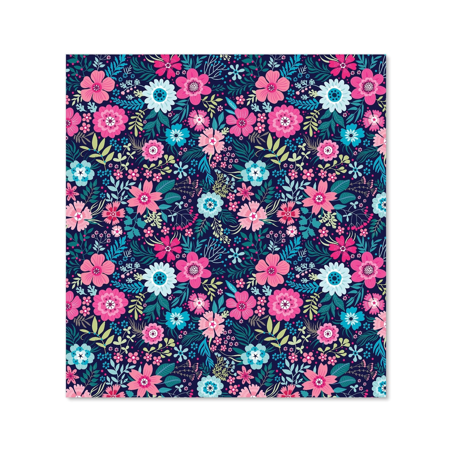 Cute Colourful Flower Pattern Kitchen Splashback