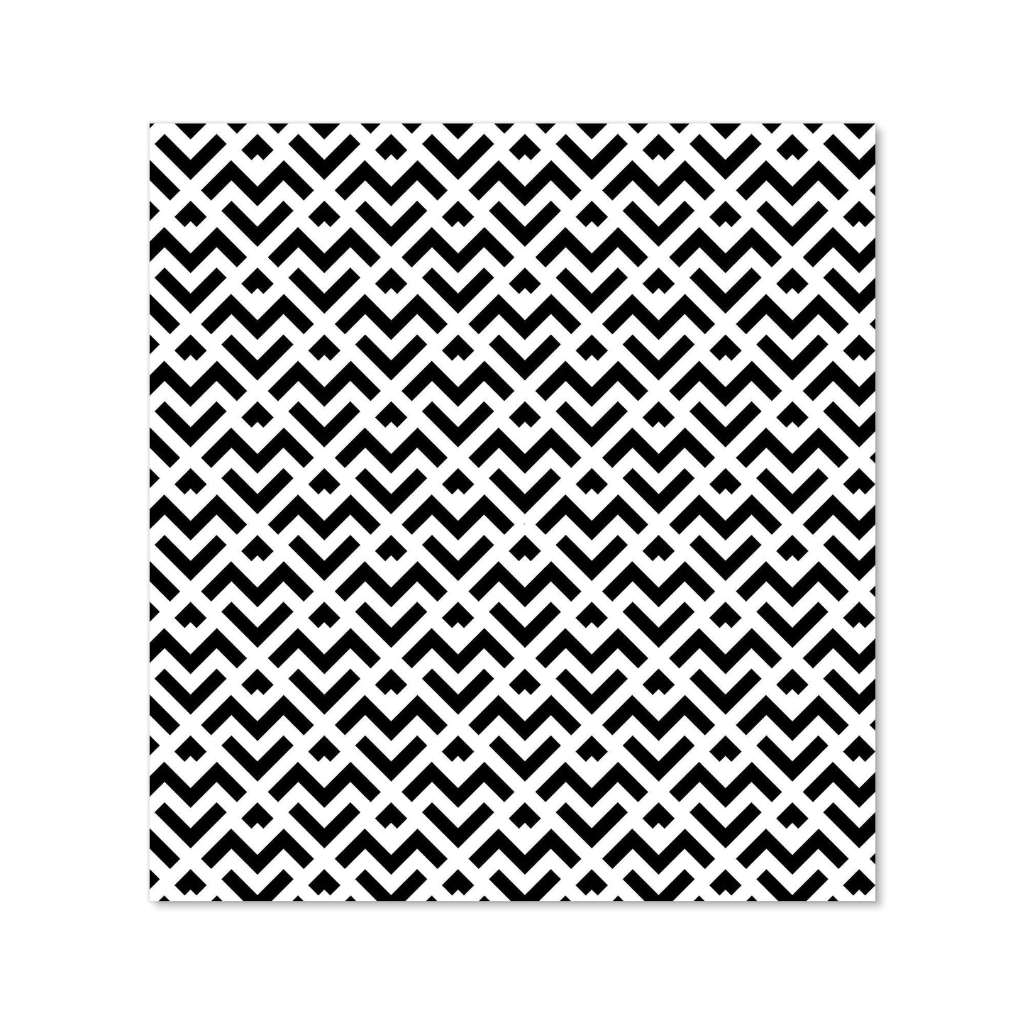 Black And White Abstract Pattern Kitchen Splashback