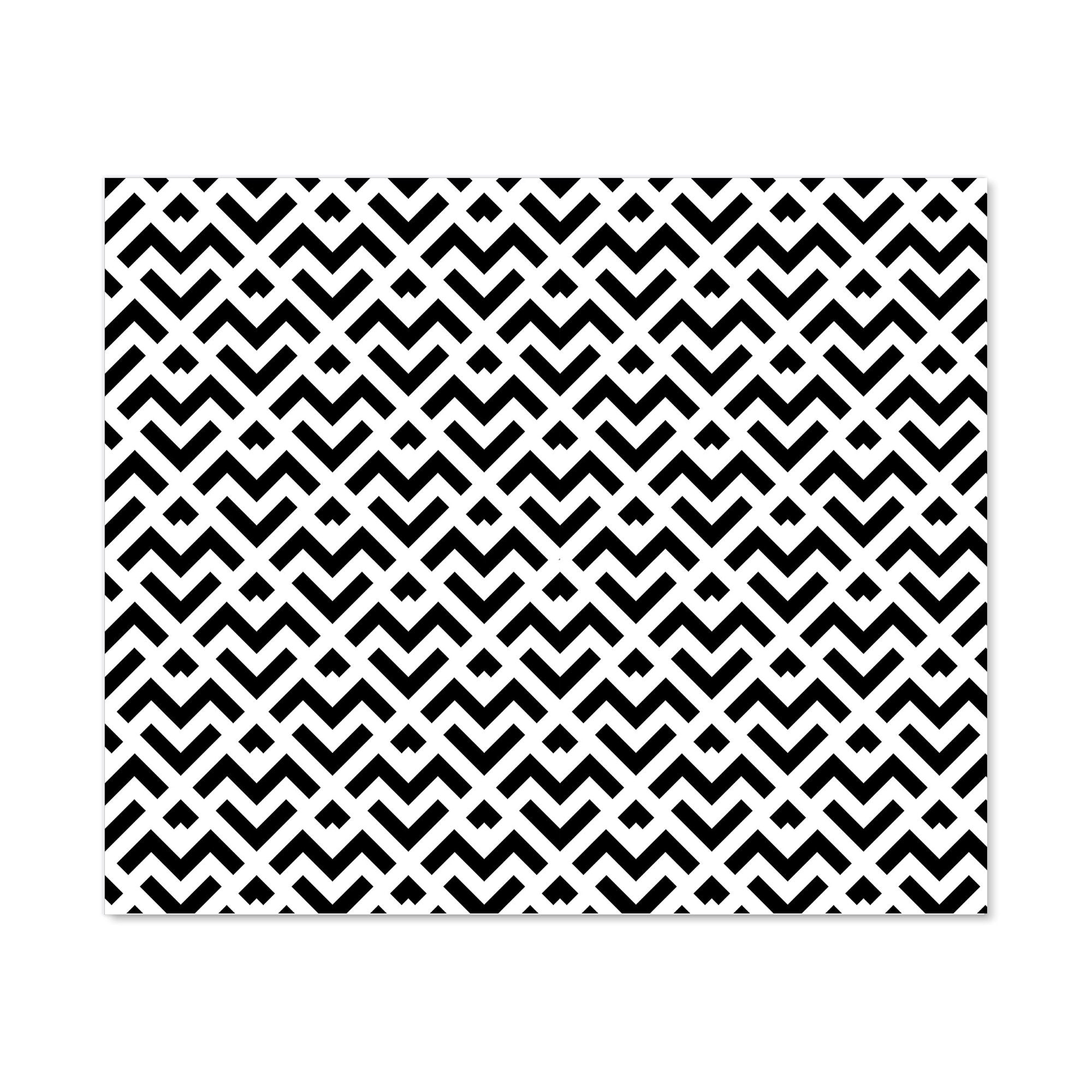 Black And White Abstract Pattern Kitchen Splashback