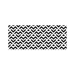 Black And White Abstract Pattern Glass Bathroom Splashback
