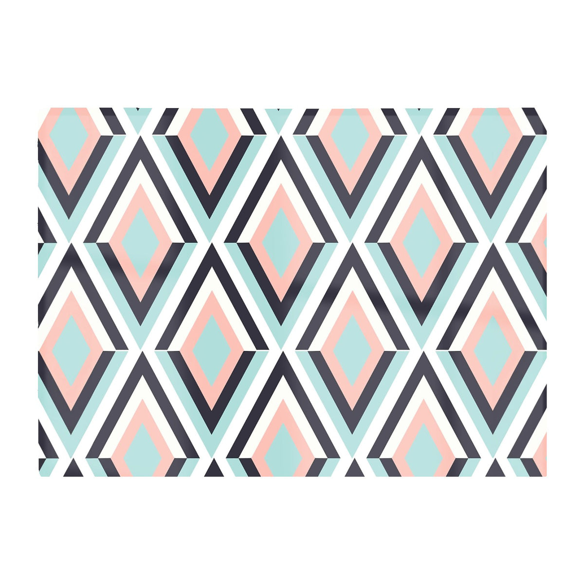 Zig Zag Abstract Pattern Glass Chopping Board